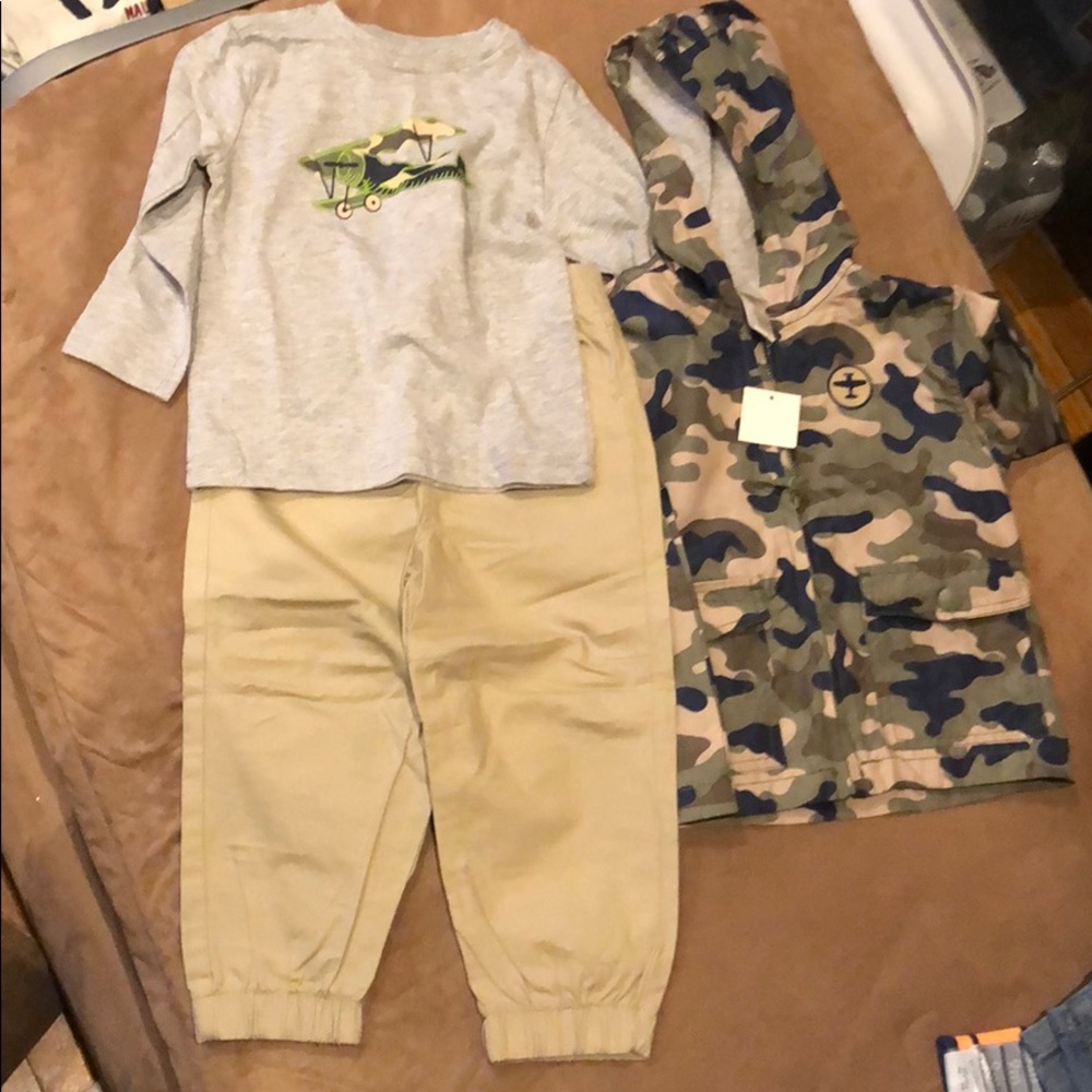 Camouflage biplane set